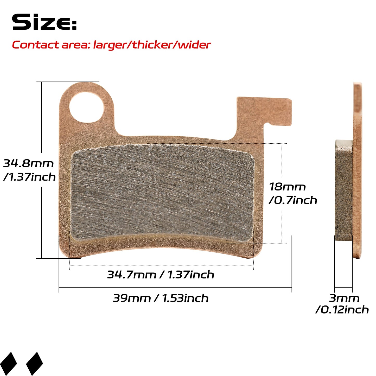 DYISLAND MT600 Disc Brake Pad