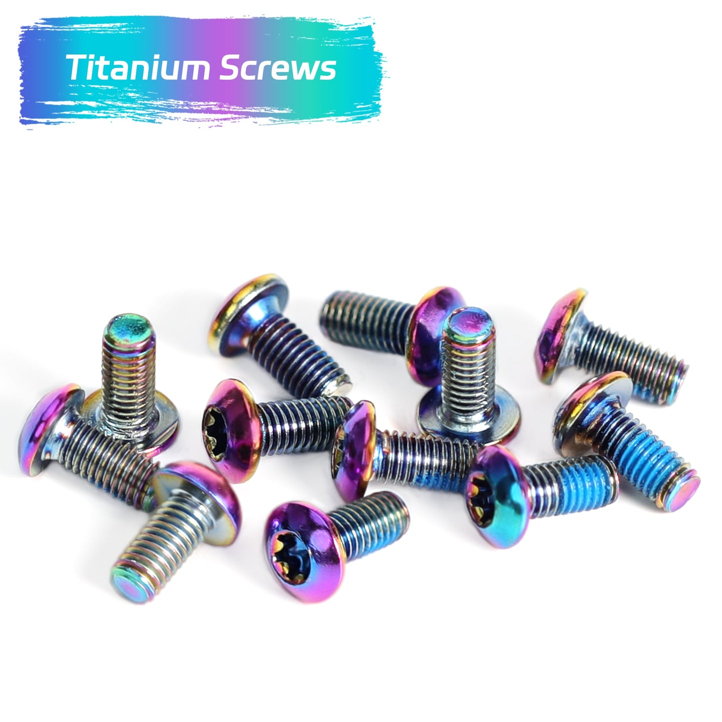 12Pcs Titanium Bolts Disc Brake Rotor Bolts Screws
