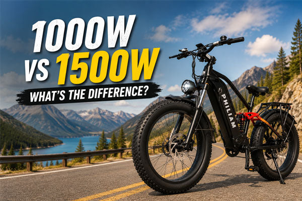 1000W vs 1500W Electric Bike: What's the Difference? | PHILIAM