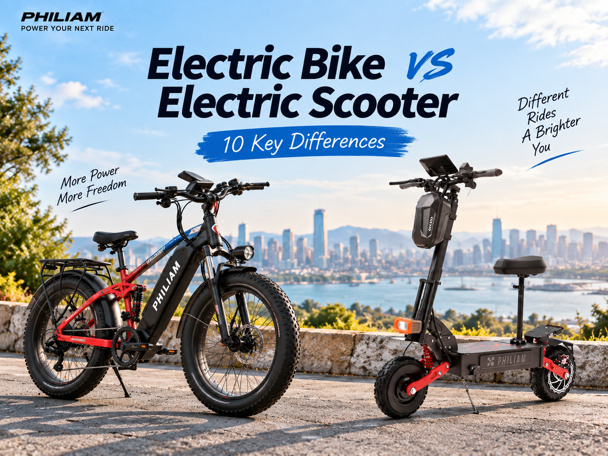 Electric Bike vs Electric Scooter: 10 Key Differences