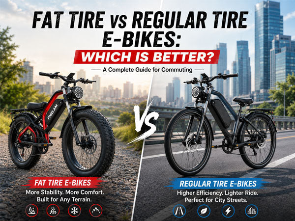 Fat Tire vs Regular Tire E-Bikes: Which Is Better for Commuting?