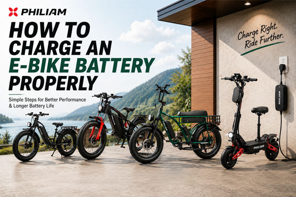 How to Charge an E-Bike Battery Properly | PHILIAM