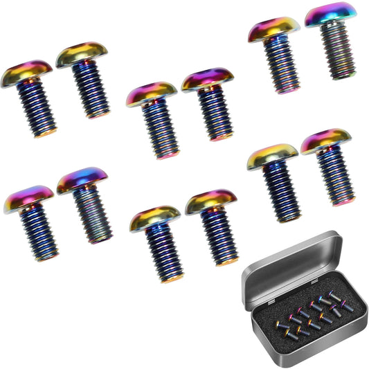 12Pcs Titanium Bolts Disc Brake Rotor Bolts Screws
