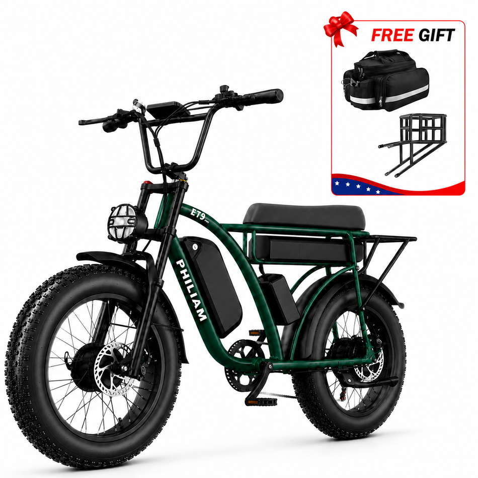 PHILIAM ET9 Dual Battery Fat Tire E-Bike