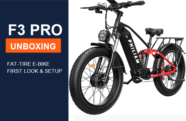 PHILIAM F3 PRO Dual Motor Electric Bike Unboxing & Setup