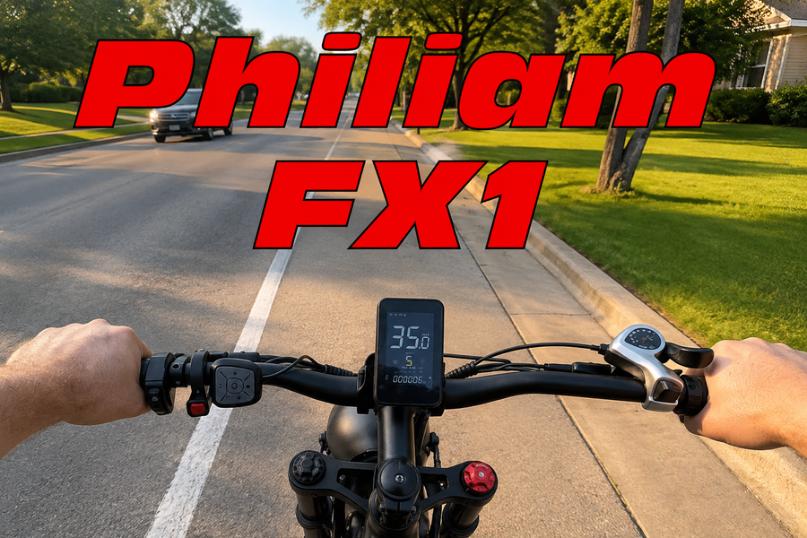 37 MPH!!! Quick joyride on my Philiam FX1 E-bike. Dual motor.