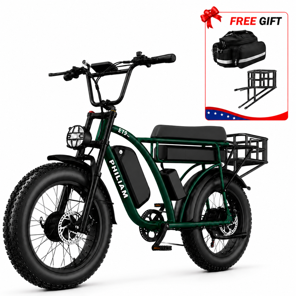PHILIAM ET9 Dual Battery Fat Tire E-Bike