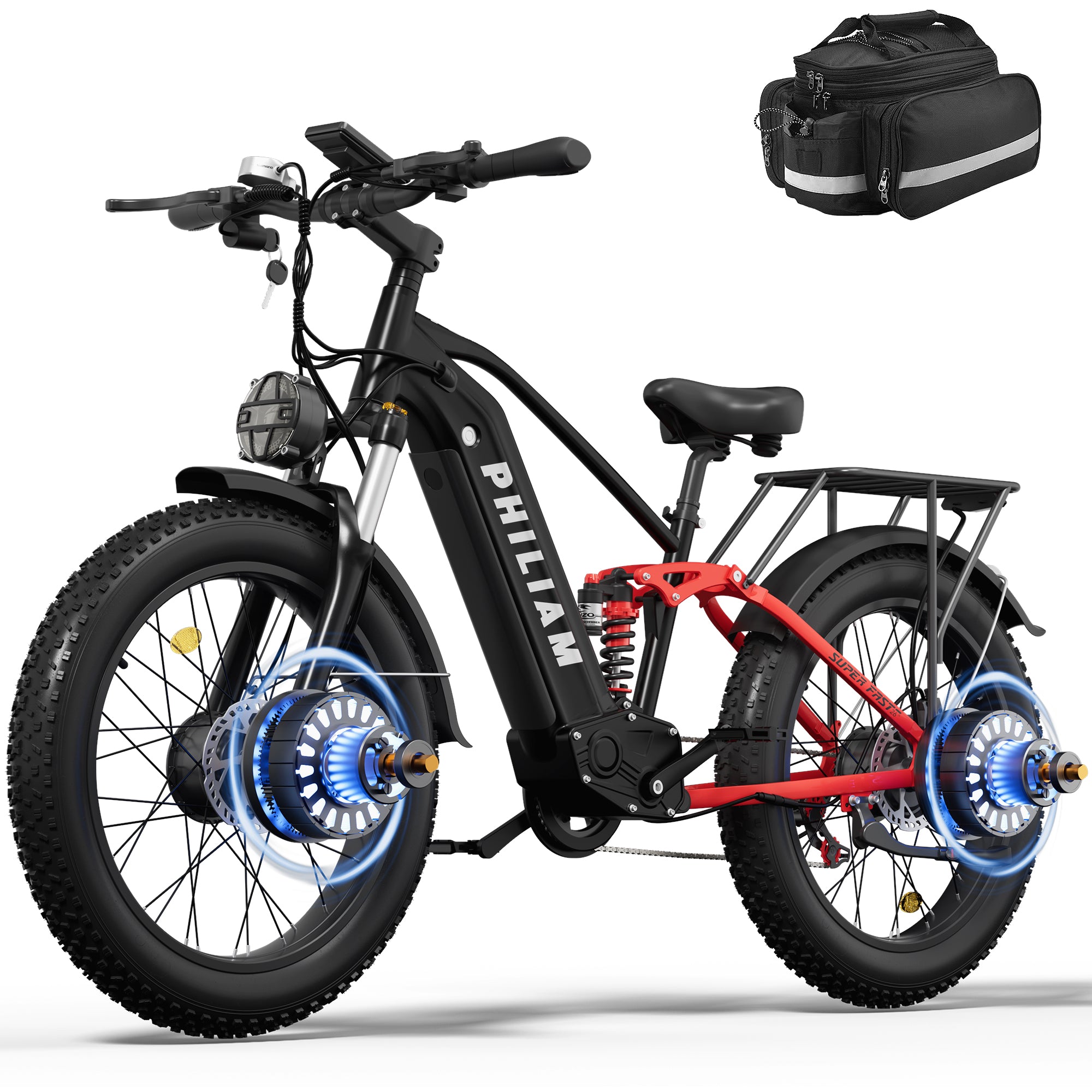 PHILIAM F3 PRO Dual 1000W Motor Electric Bike