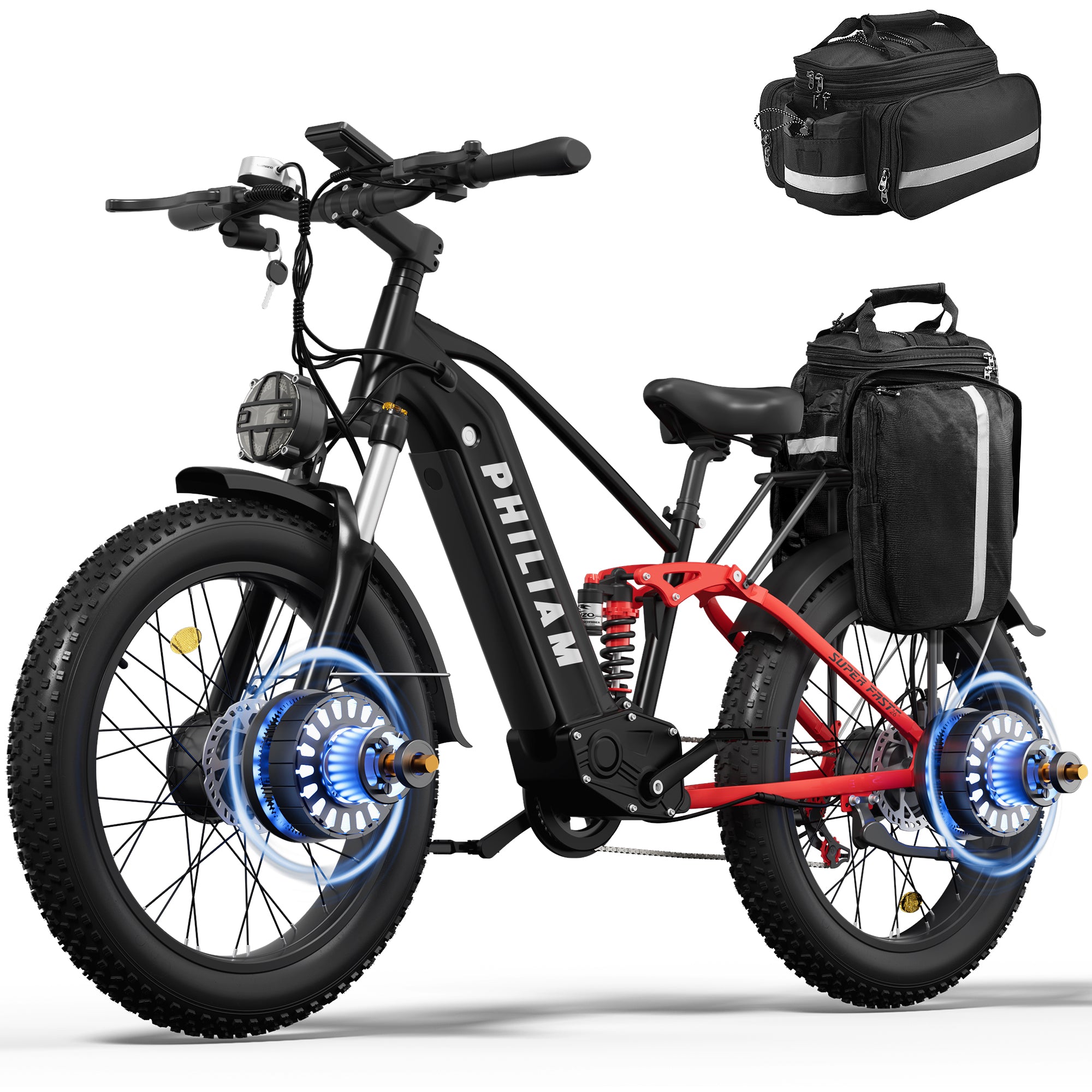 PHILIAM F3 PRO Dual 1000W Motor Electric Bike